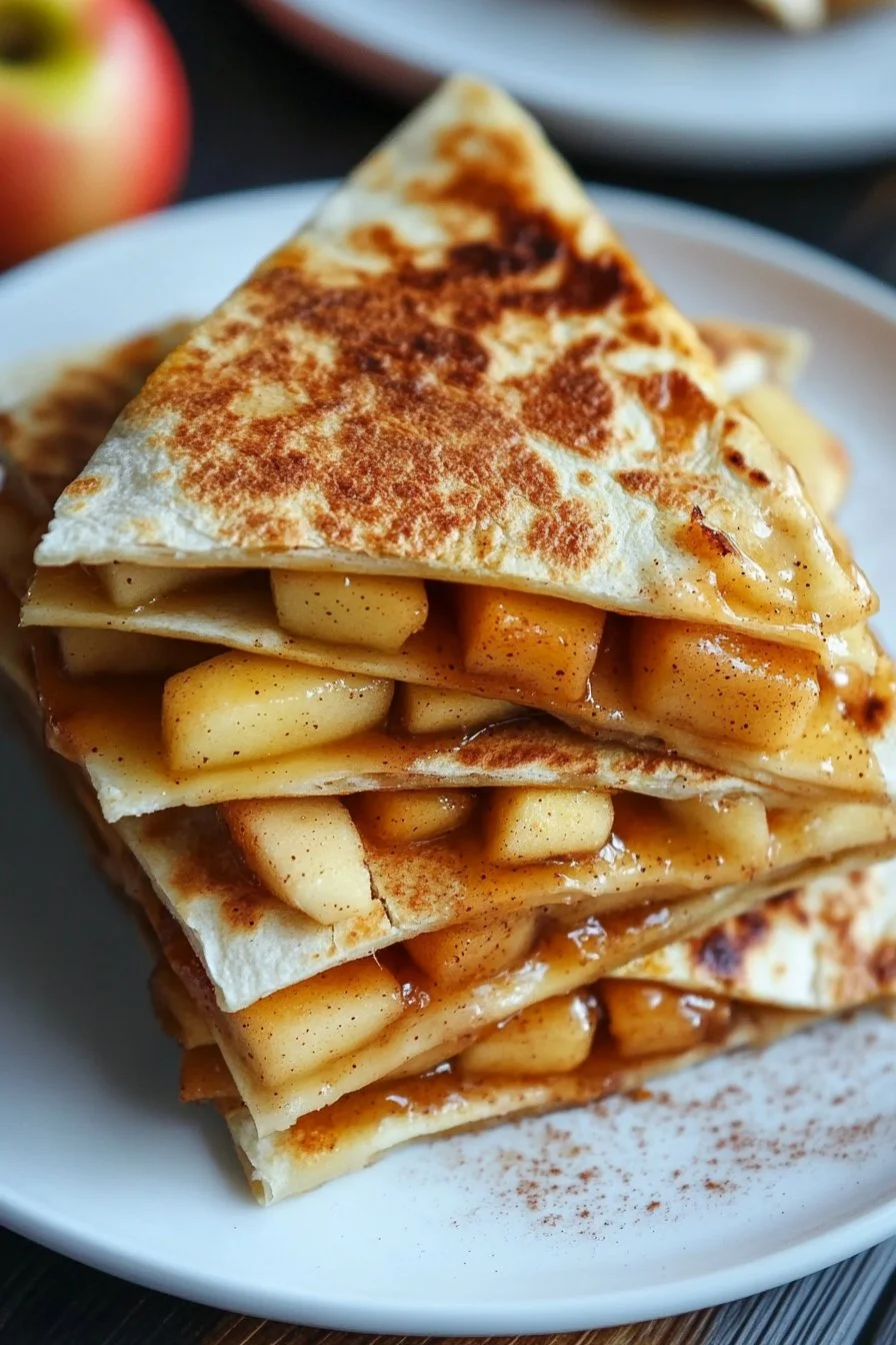 Äppelkanelsfrukostquesadillas