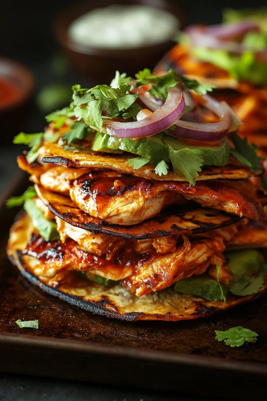 Krispiga Rotisserikyckling Tostadas