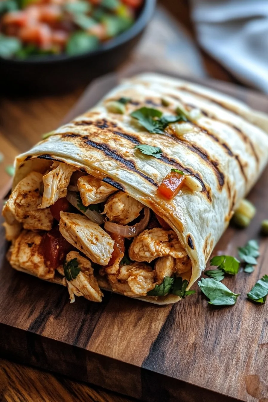 Chipotle Ranch Grillad Kyckling Burrito