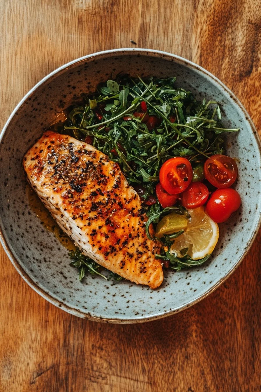 Högproteinmåltid för lunch