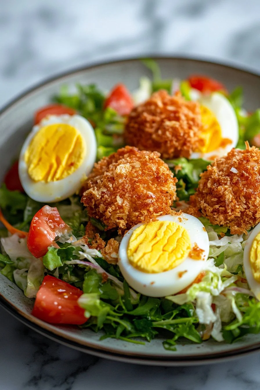 Crispy äggsallad