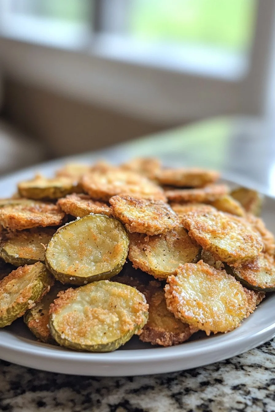 Luftfryst Friterade Inlagda Gurkor