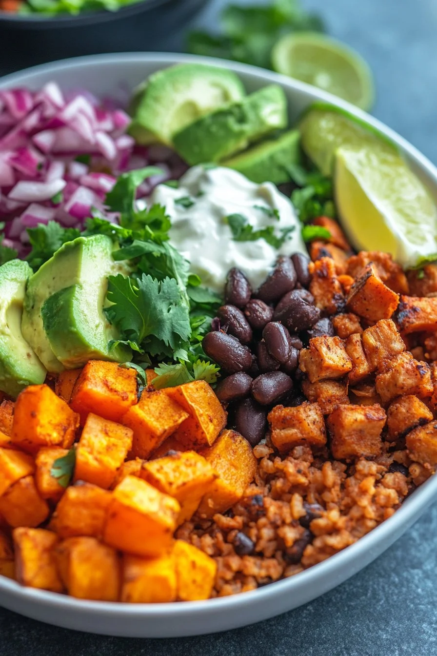 Sötpotatis Taco Skål
