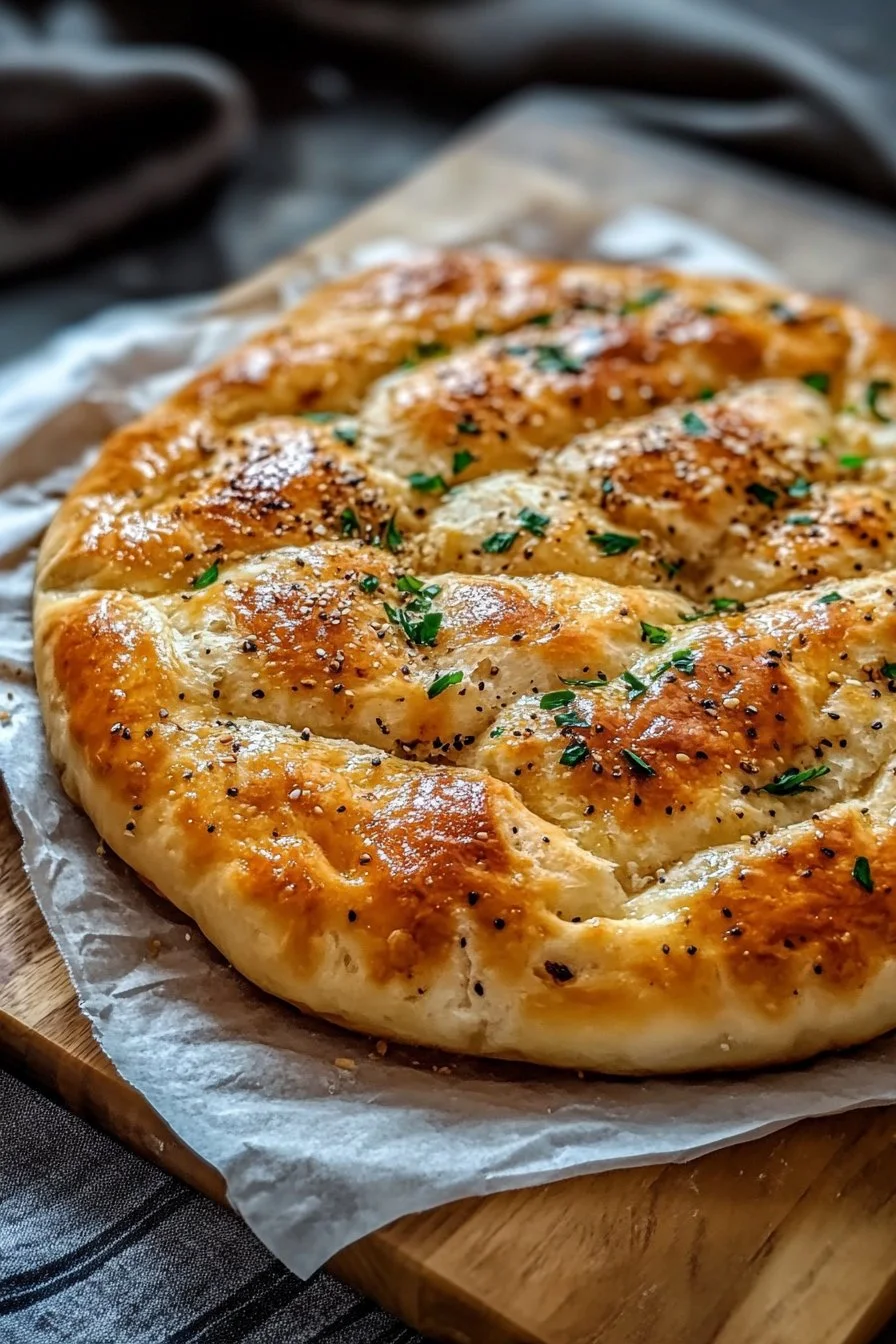 Ingen ugn Turkiskt bröd med endast 3 ingredienser (Bazlama)