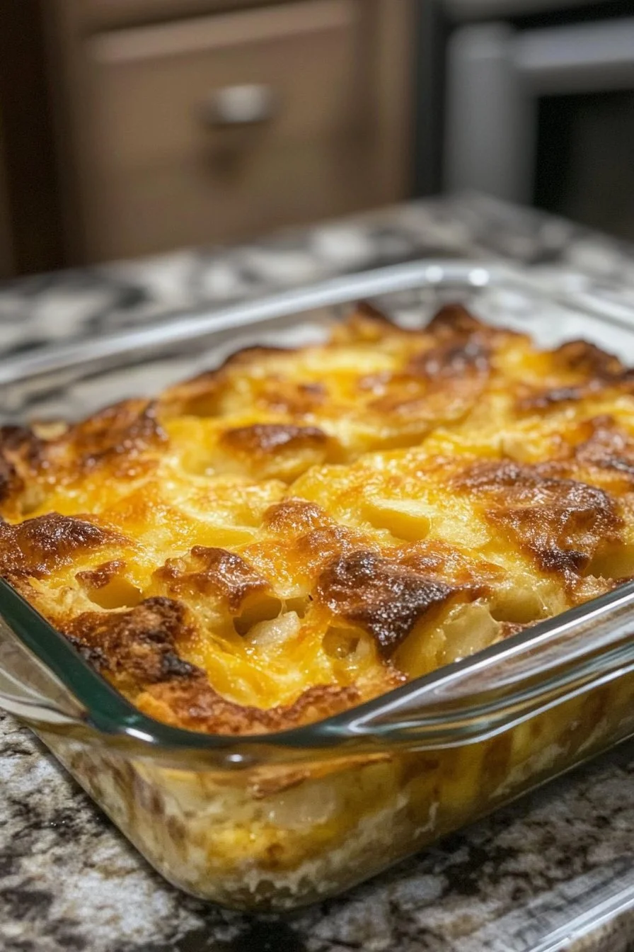 Äppelfritters frukostcasserole