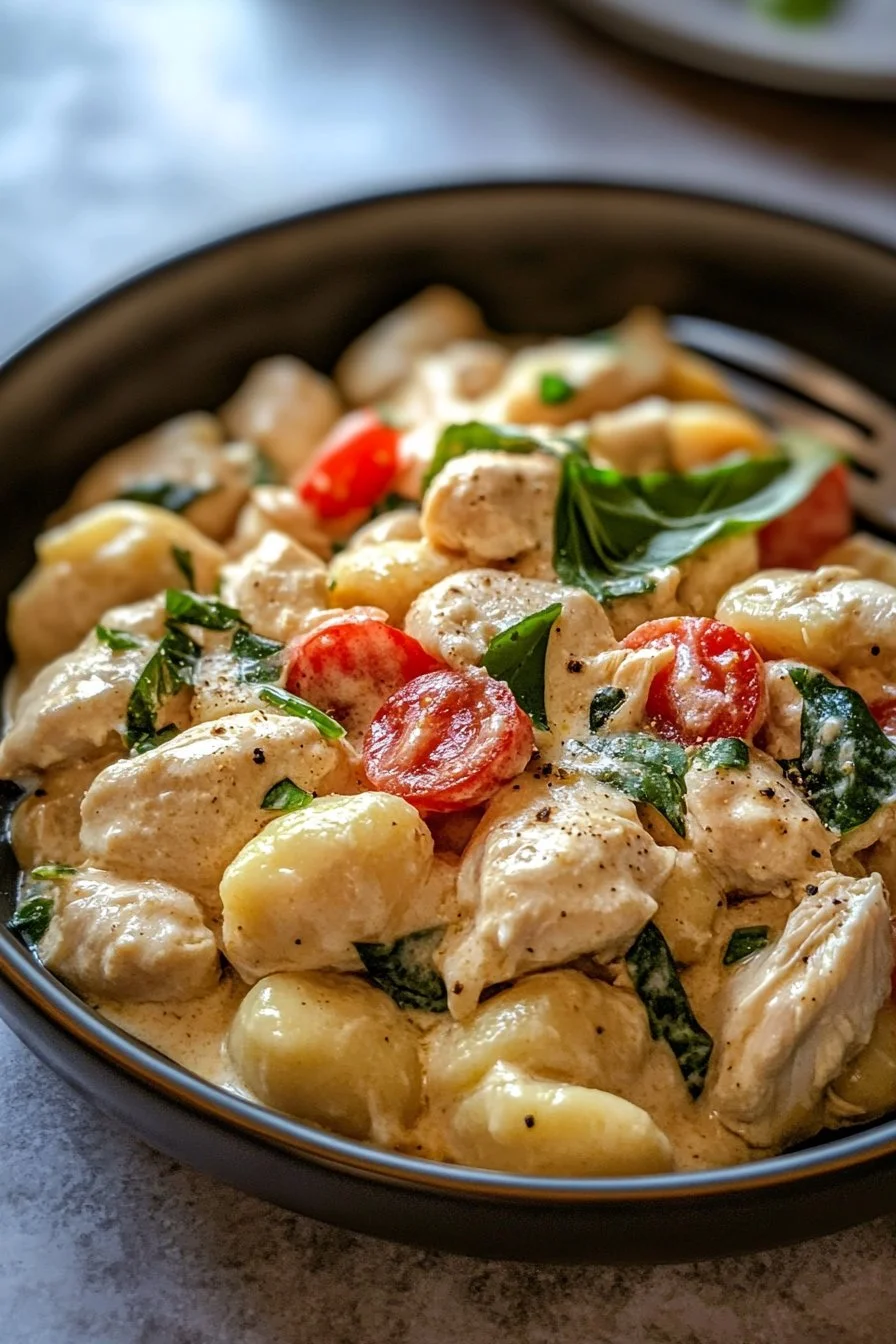 Krämig Crack Chicken Gnocchi