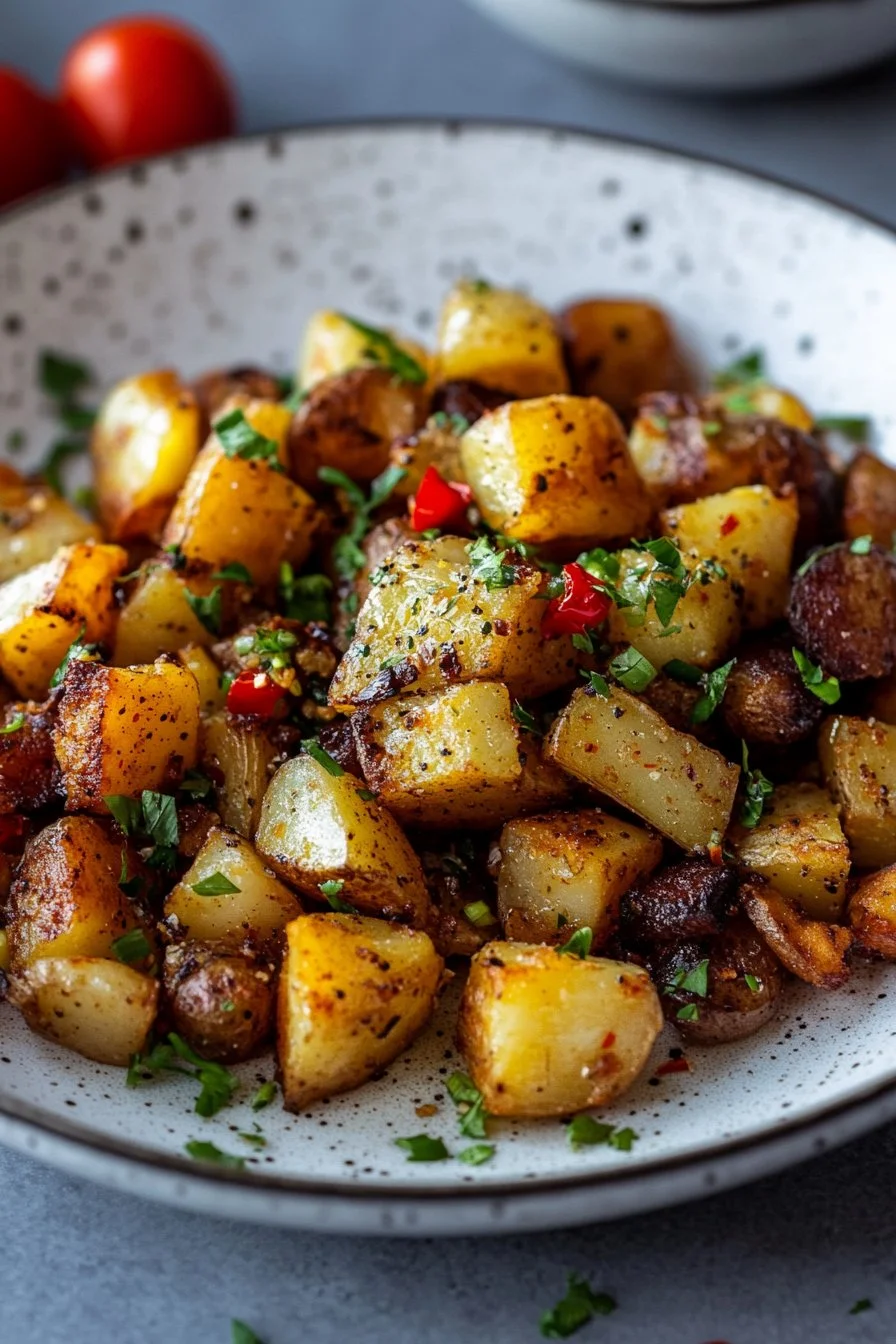 Krispiga frukostpotatisar
