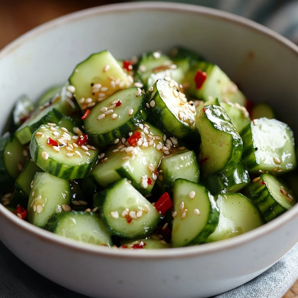 Hälsosallad med gurka, färska grönsaker och näringsrika ingredienser