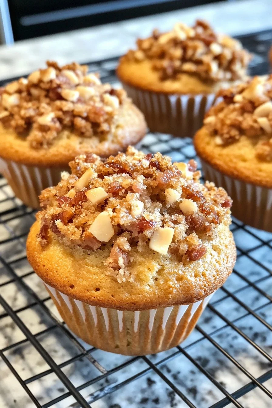 Lönnsirap- och bacontårta-muffins