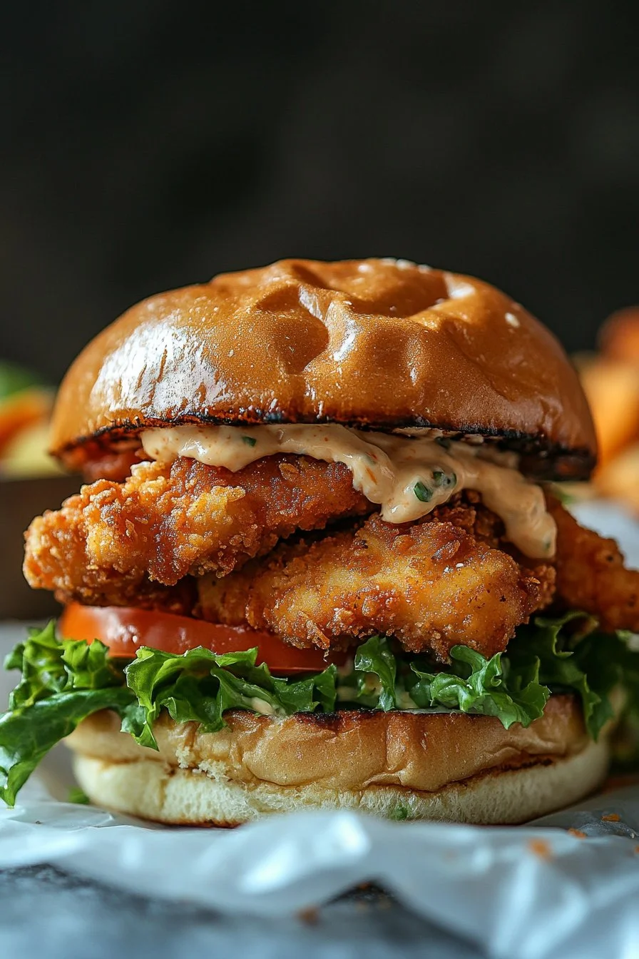Crispy Chicken Caesar Sandwich