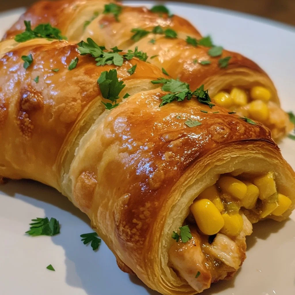 Ostkyckling croissantrulle - smält-i-munnen läckerhet.