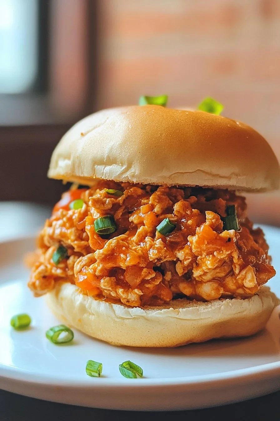 Kyckling Alfredo Sloppy Joes