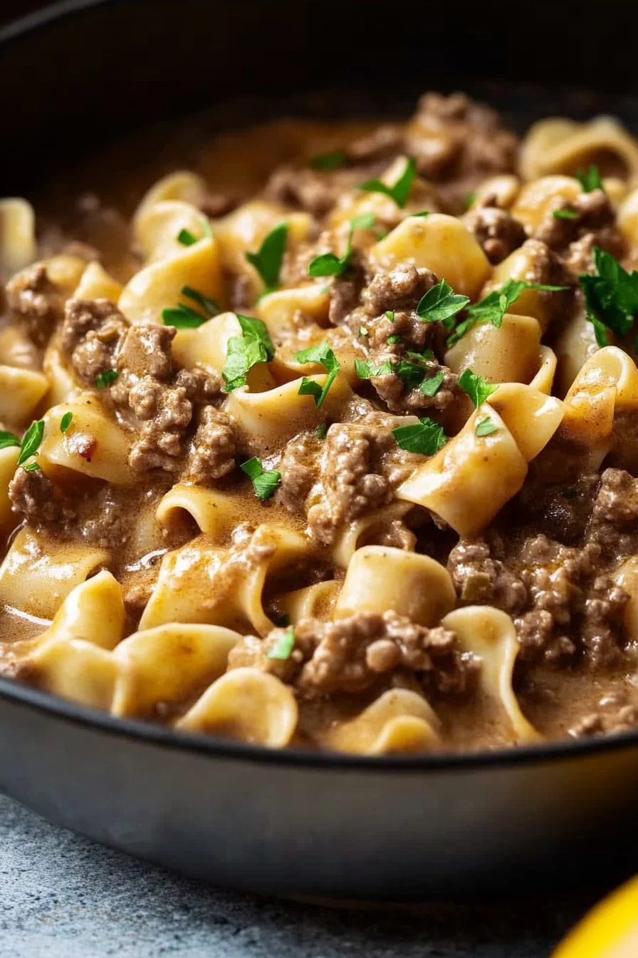 Köttfärs Stroganoff