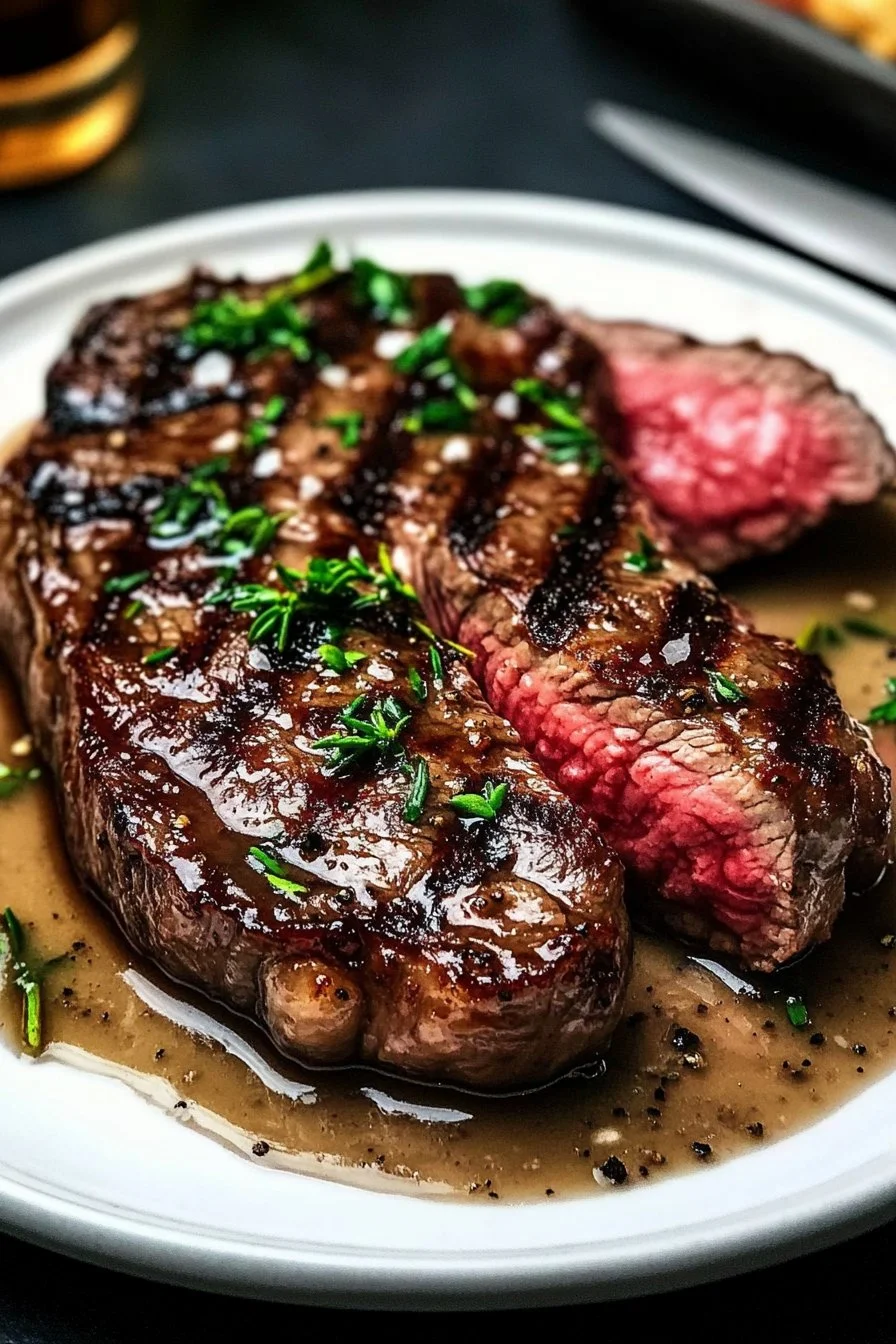 Saftig biff med balsamvinägerglasyr