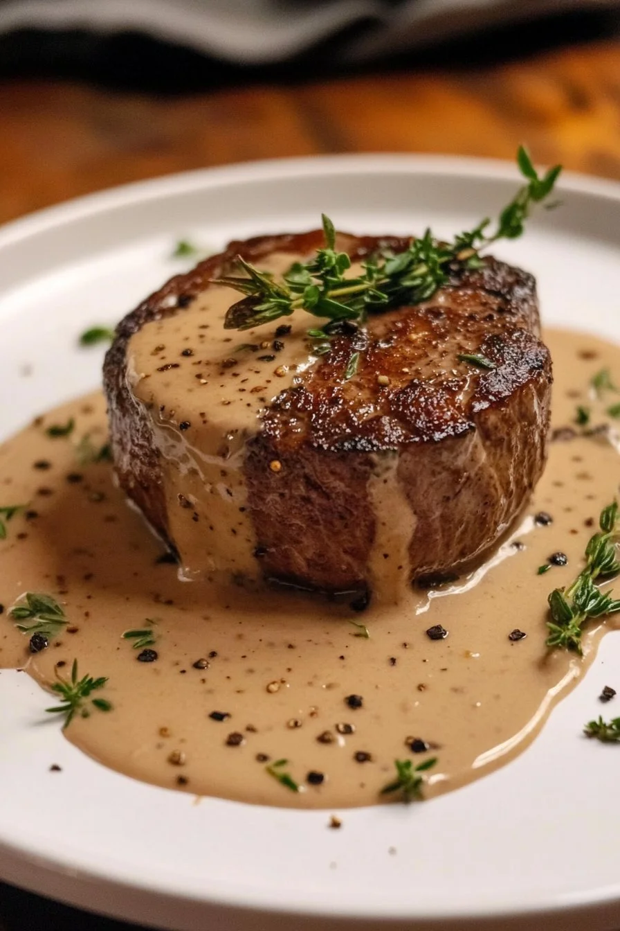 Filé Mignon med krämig pepparsås