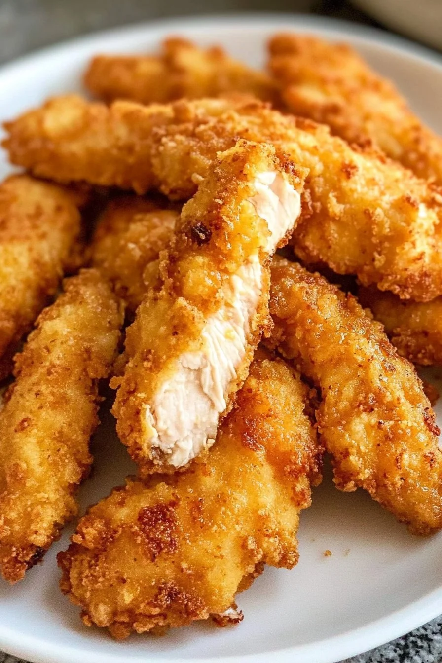 Crispy Chicken Tenders in Swedish is "Krispiga Kycklingstrimlor".