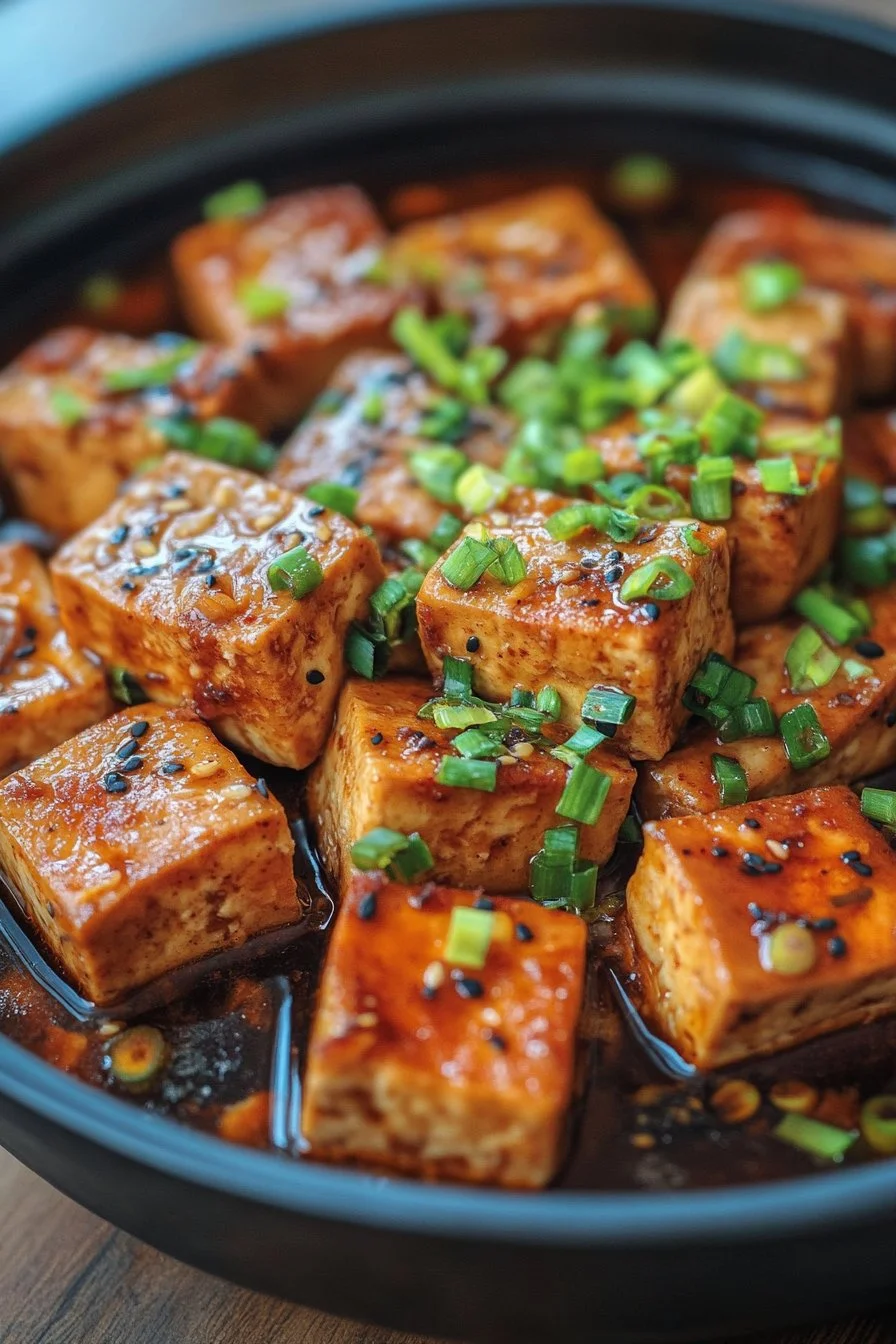 Koreansk bräserad tofu (Dubu Jorim)