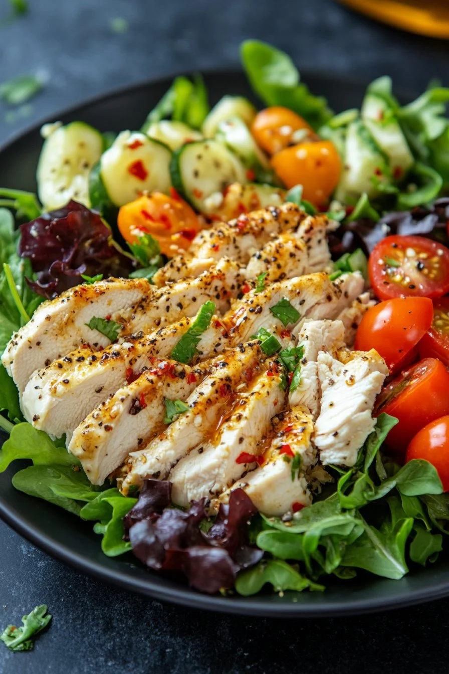 Högprotein Kycklingsallad