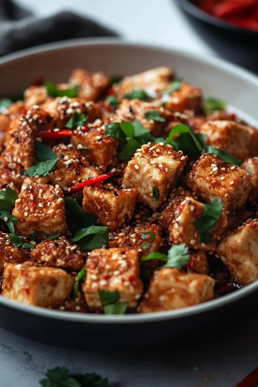 Krispigt chili Crunch Tofu