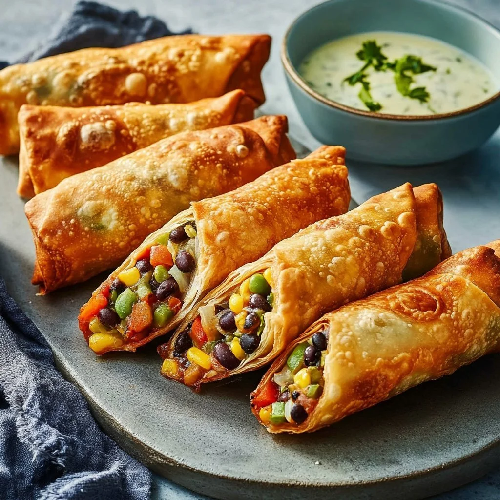 Läckra äggsrullar inspirerade av Chili's sydvästra recept.