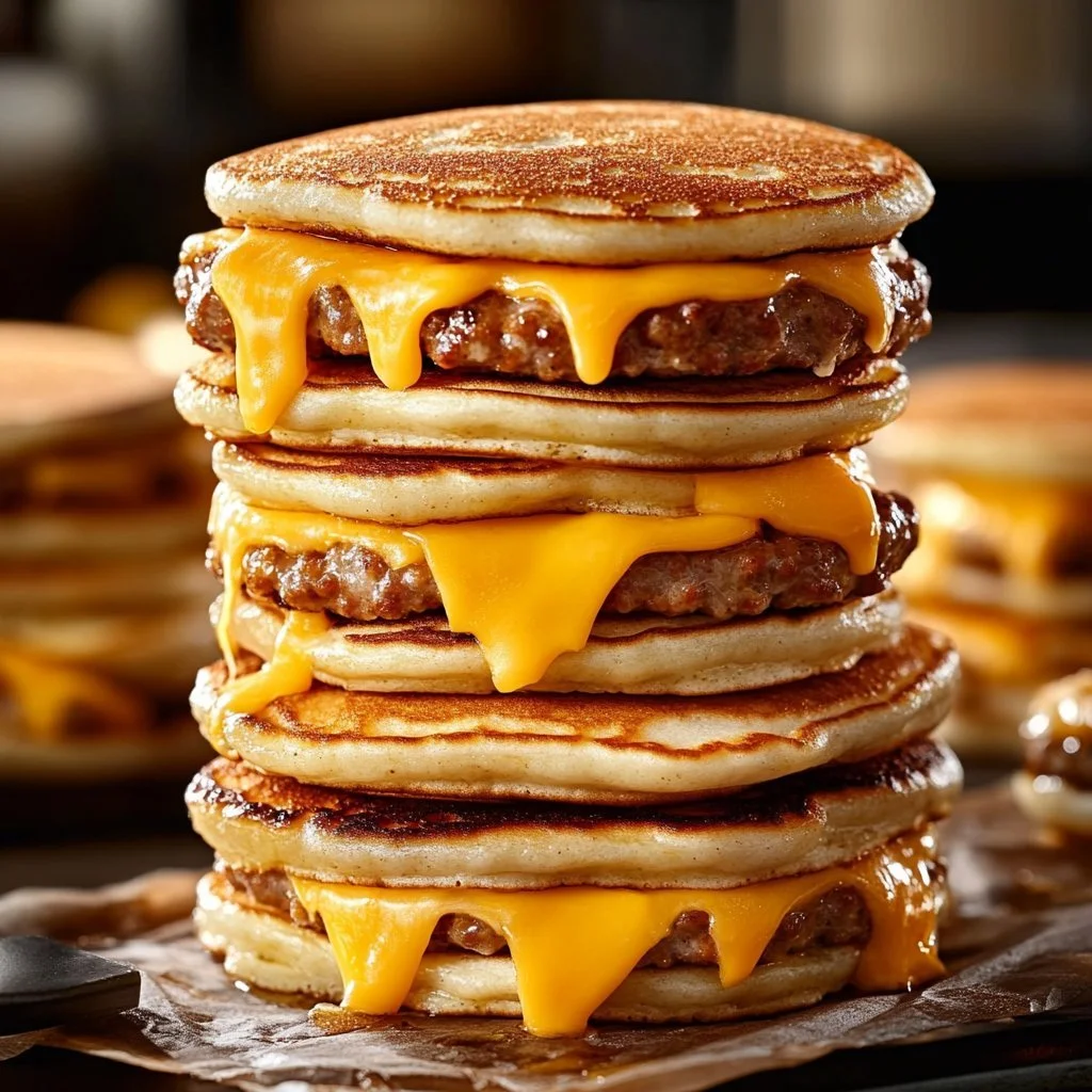 Hemlagade McGriddles med lönnsirap och bacon