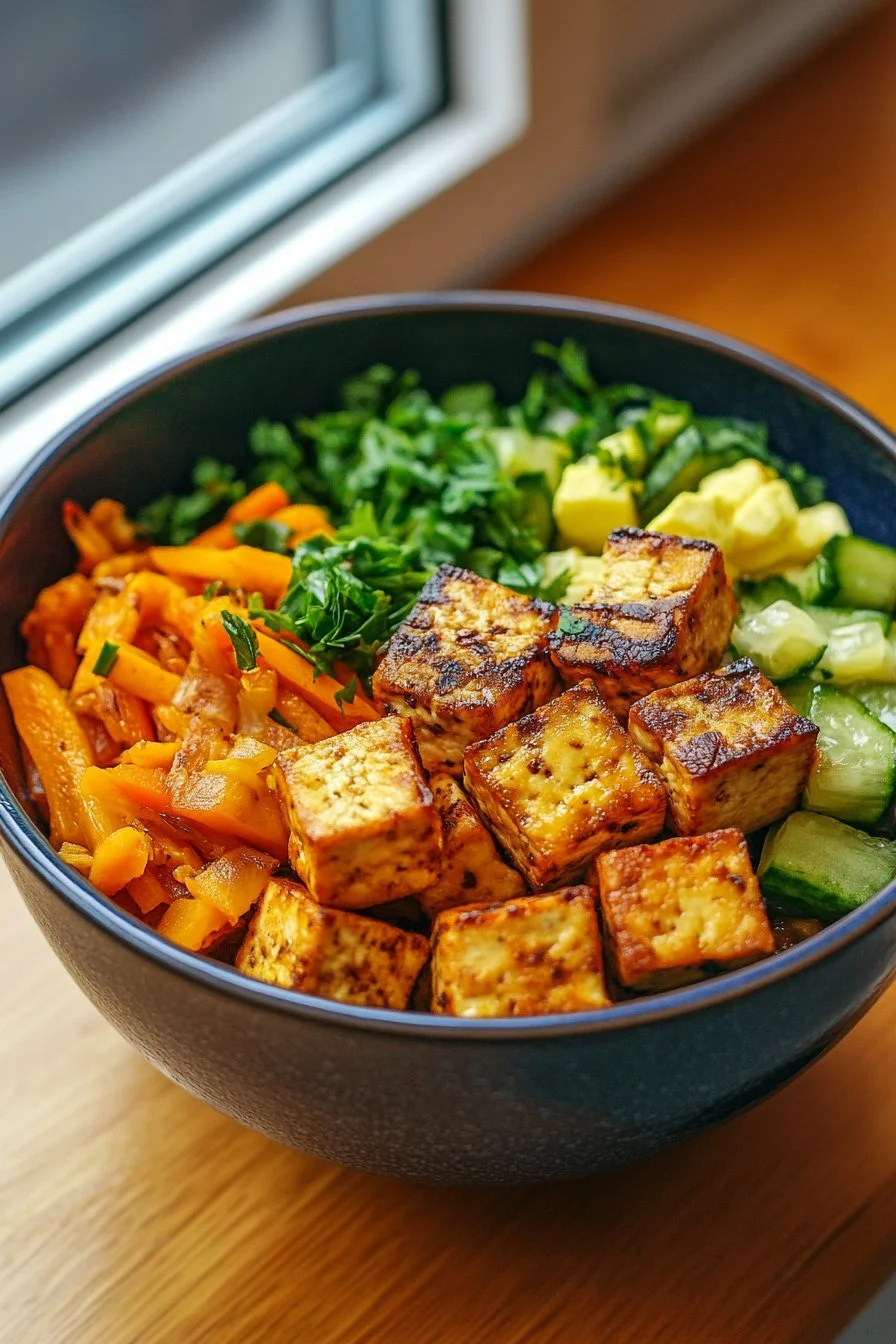 Bakat Tofu och Grönsaksbowl