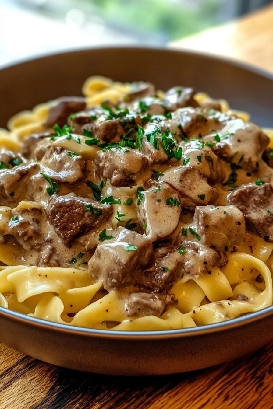 Glutenfri biff stroganoff (mjölkfri)