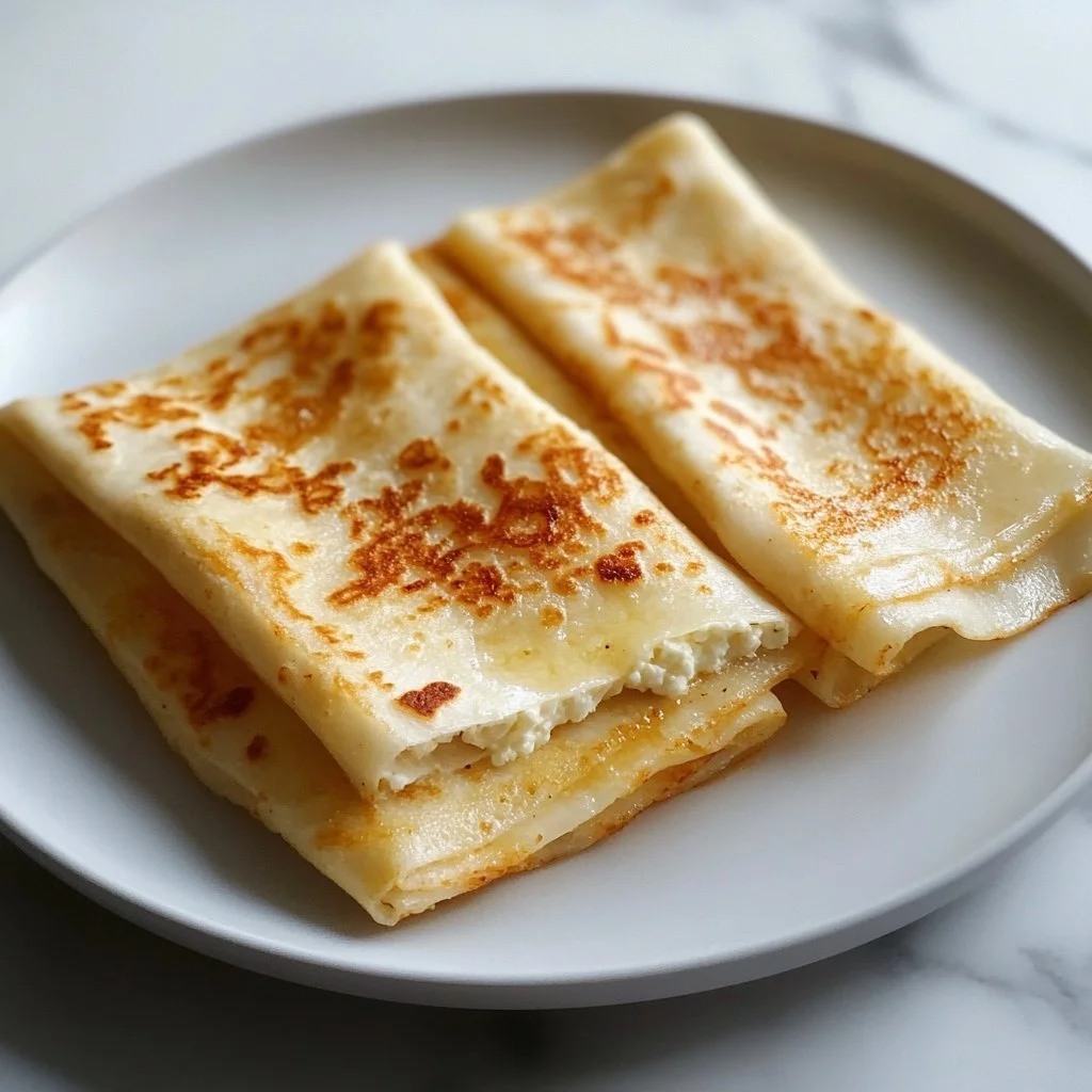 Keso-inbakade wraps med fräscha ingredienser
