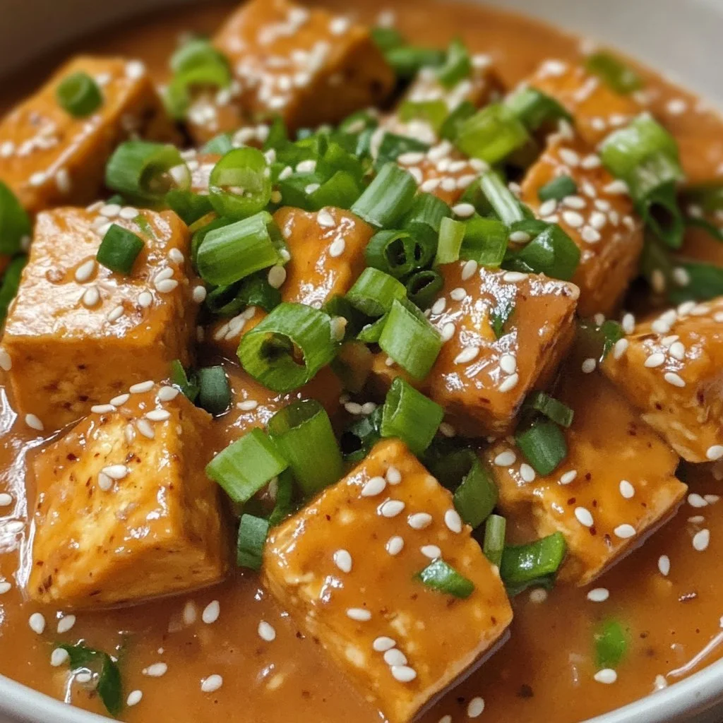 Kryddig kokos tofu stir-fry med färska grönsaker och kryddor