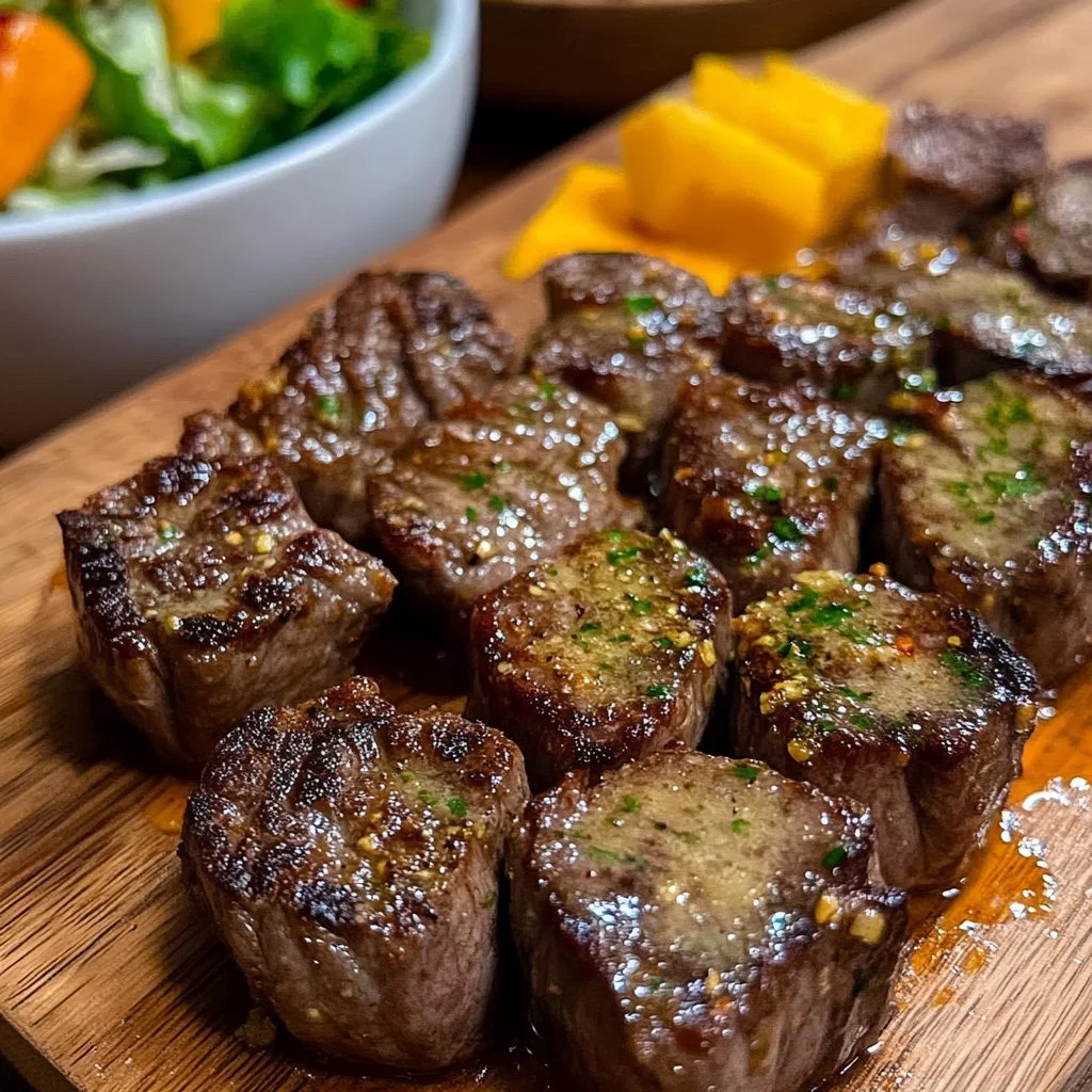 Luftfritös Biffbitar som tillagas till perfektion med krispig yta