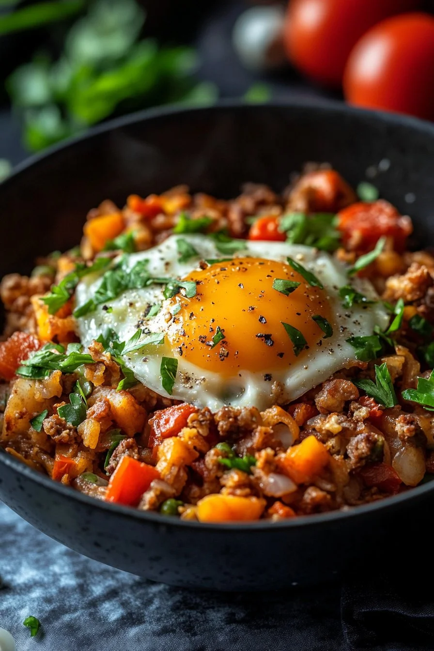 Laddad Frukost Hash