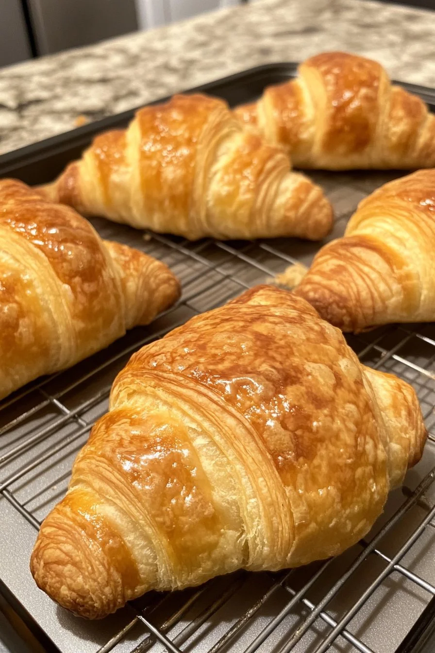 Korsande Kyckling Cream Cheese Croissanter