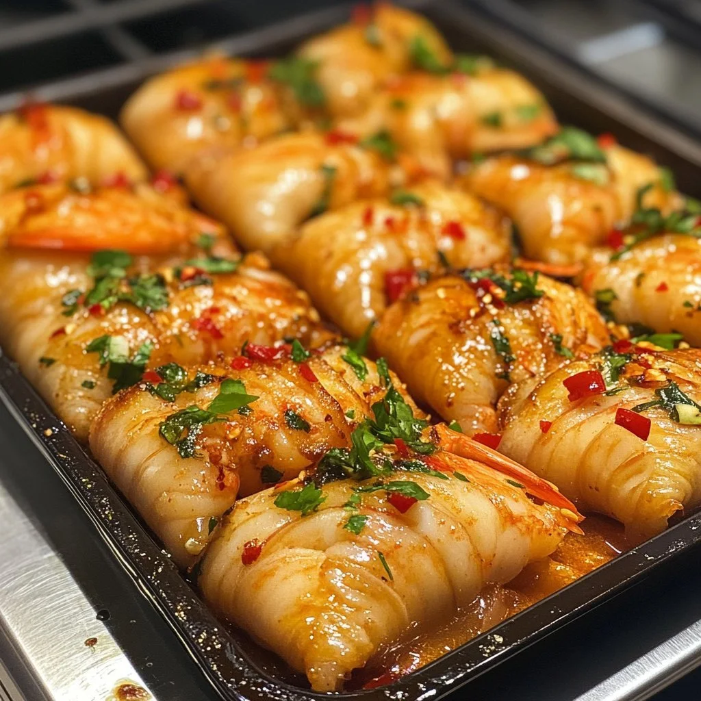 Thailändska räkor i filt, perfekt för smakfulla måltider