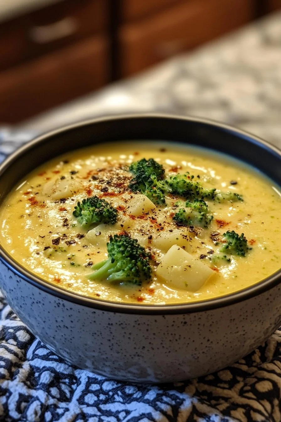 Broccolipotatisostsoppa Recept