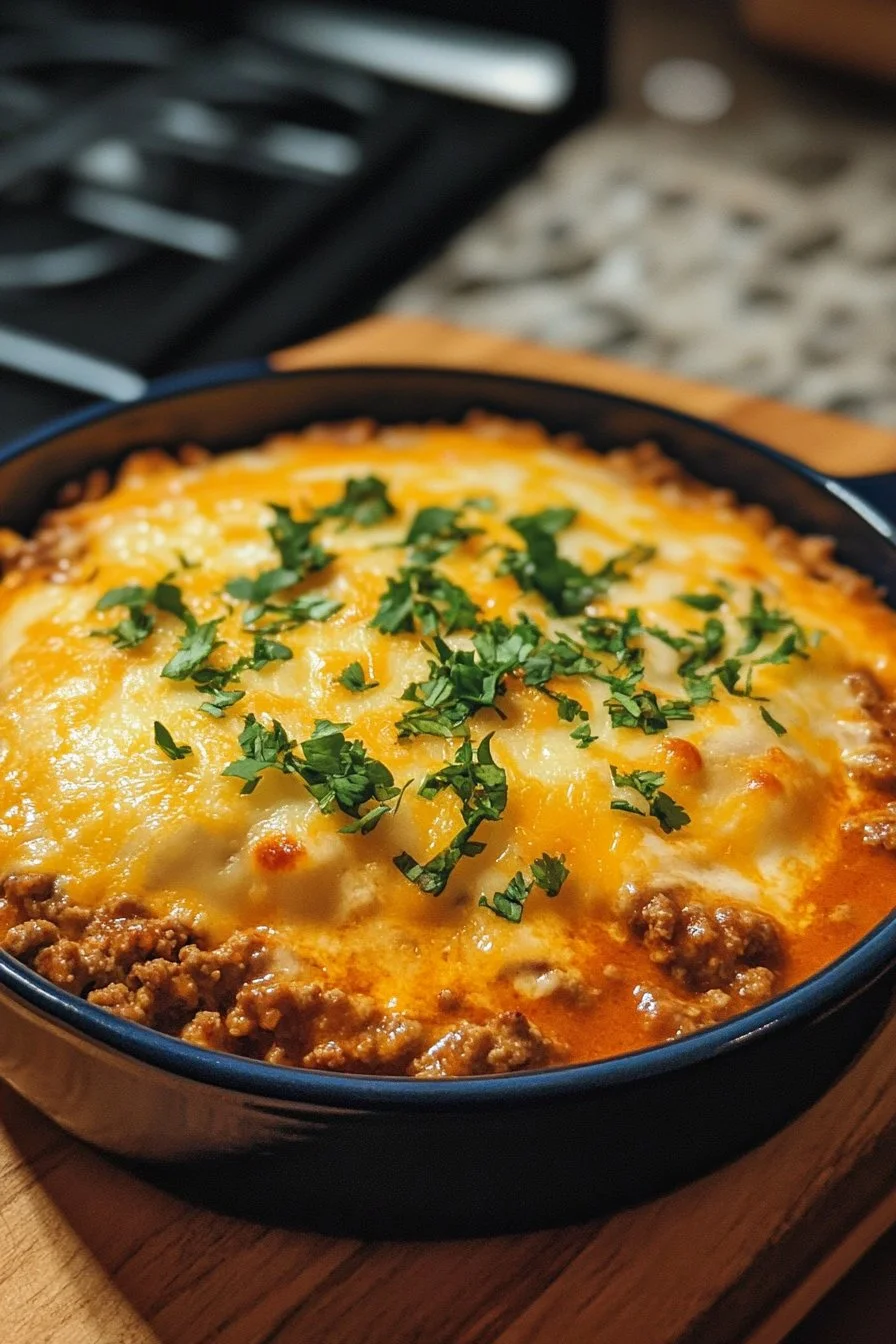 Keto mexikansk köttfärsgratäng