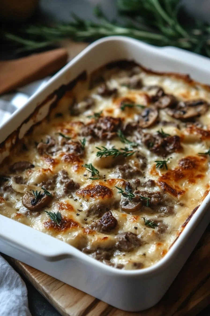 Keto nötkött Stroganoff gryta