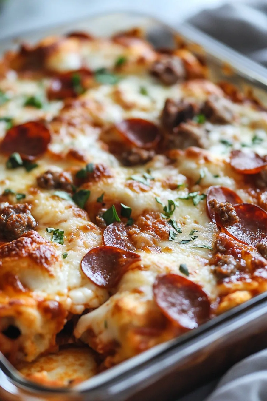 Keto Pizza Gratäng
