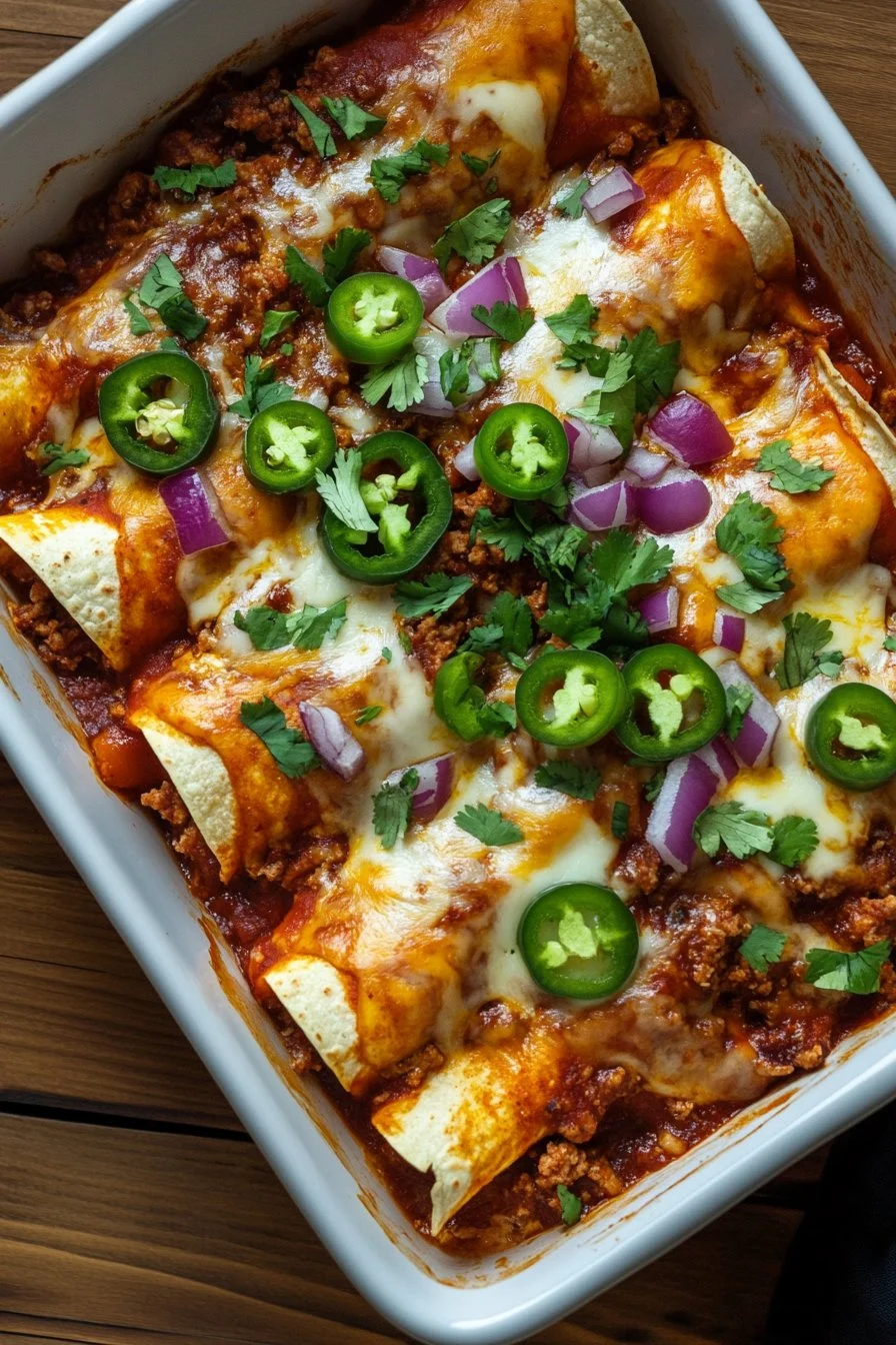 Köttfärs Enchiladas
