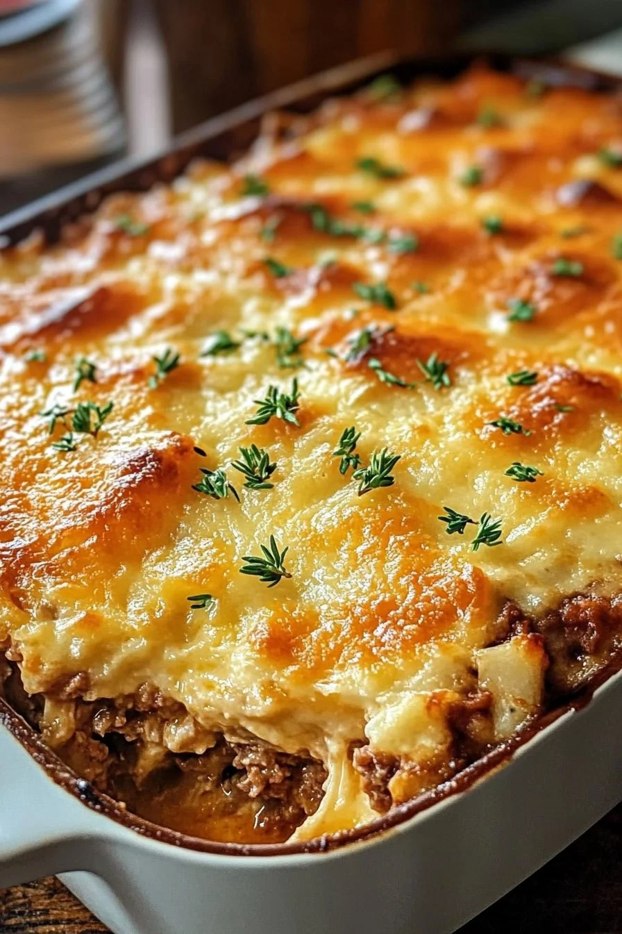 Köttfärsgratäng med nötkreatur
