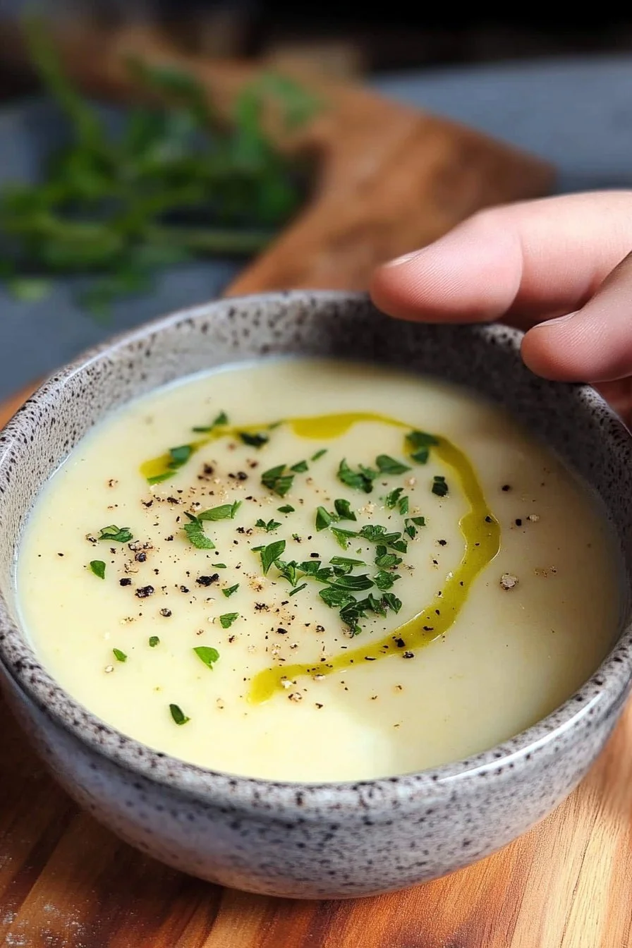Krämsoppa med Purjolök och Potatis