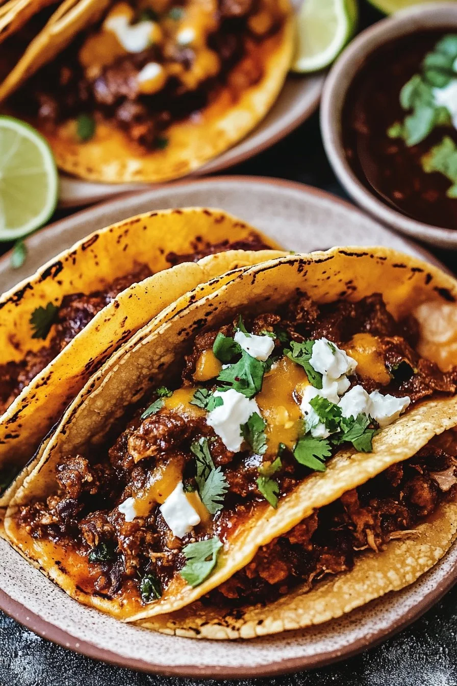 Nötkötts Birria Tacos