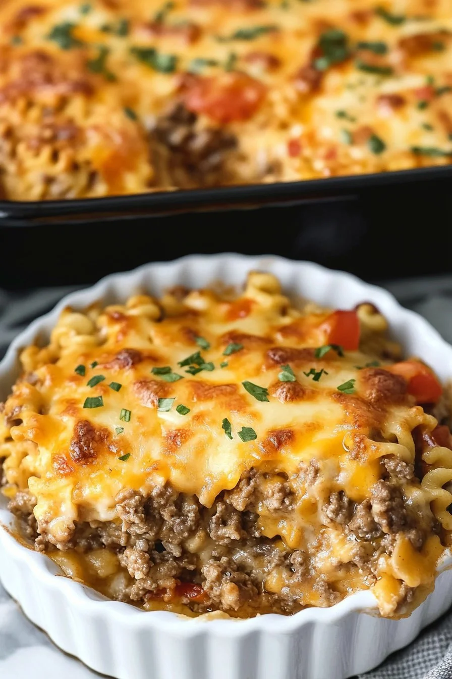 Ostburgare Casserole