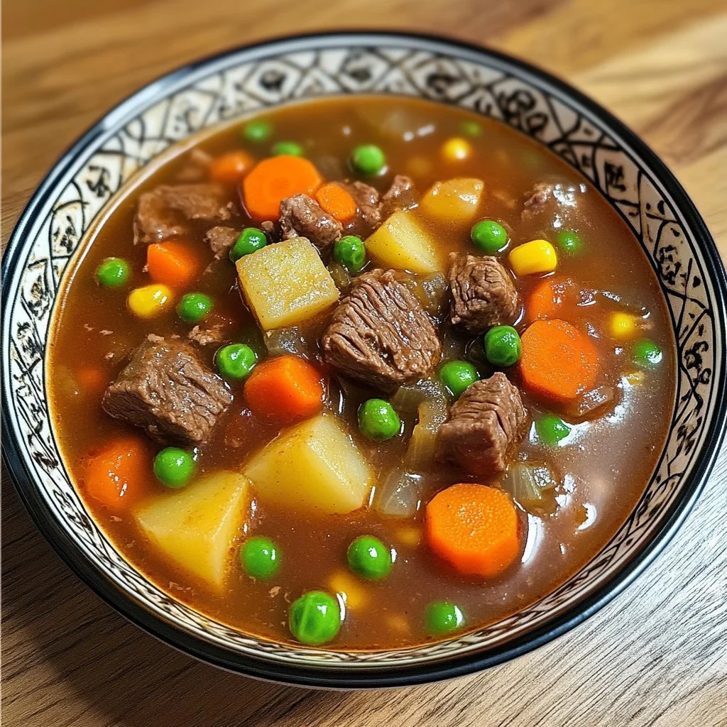En läcker pot roast-rätt med grönsaker och kryddor i en gryta.