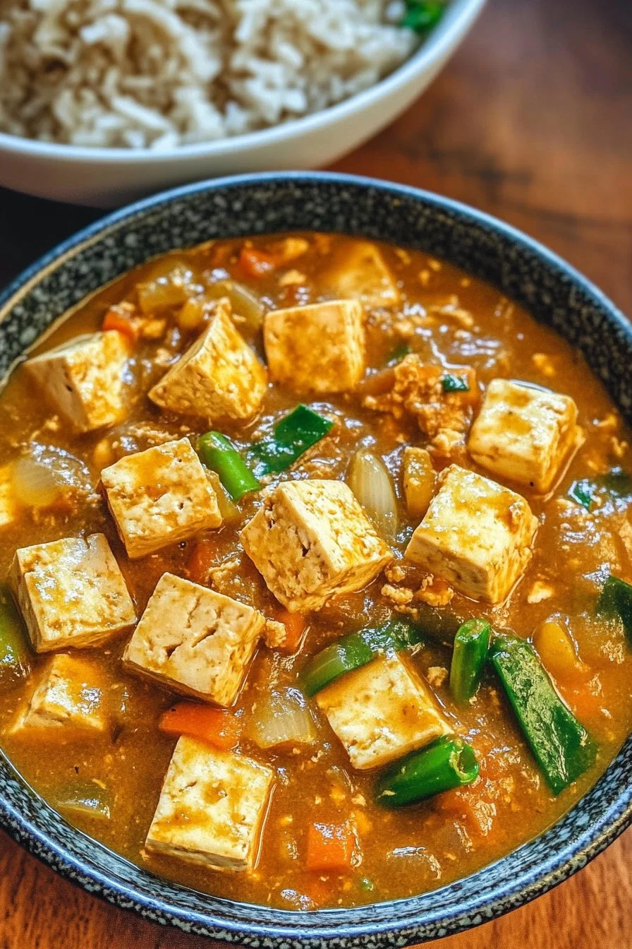 Vitlök Ingefära Tofu Gryta