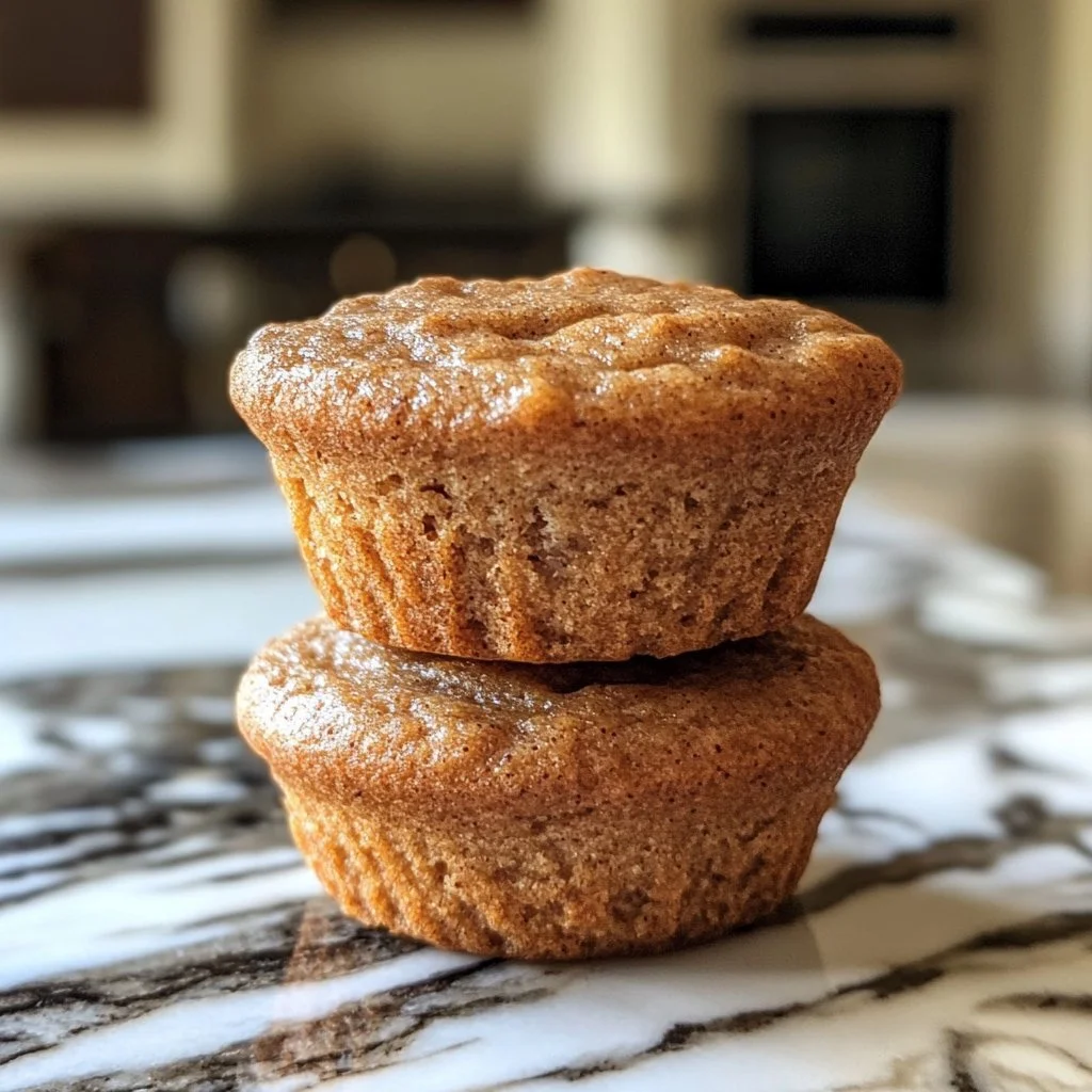Enkla kanelproteinmuffins redo att njutas av med en kopp kaffe.