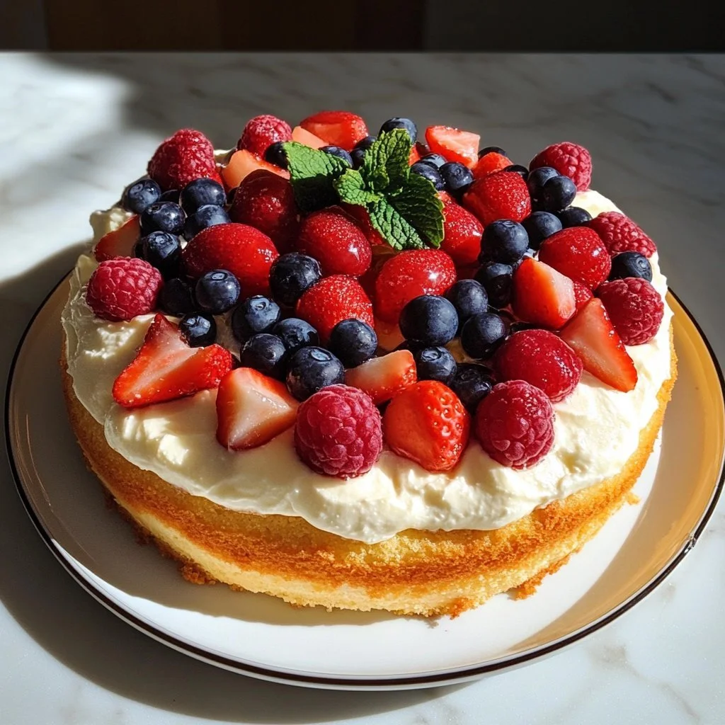 Grekisk Yoghurtkaka med fyra ingredienser, en delikat dessert.