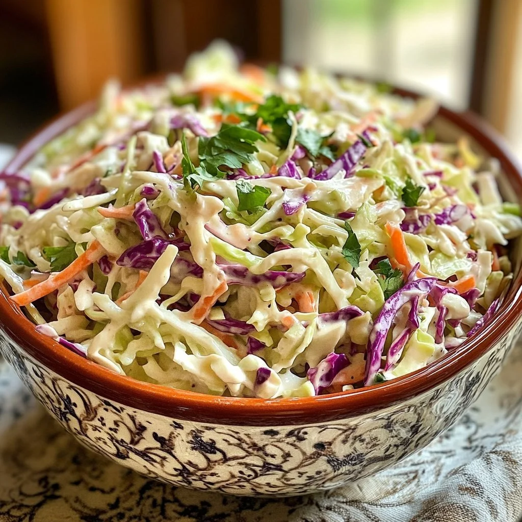 Smakrik och kryddig coleslaw med fräscha grönsaker