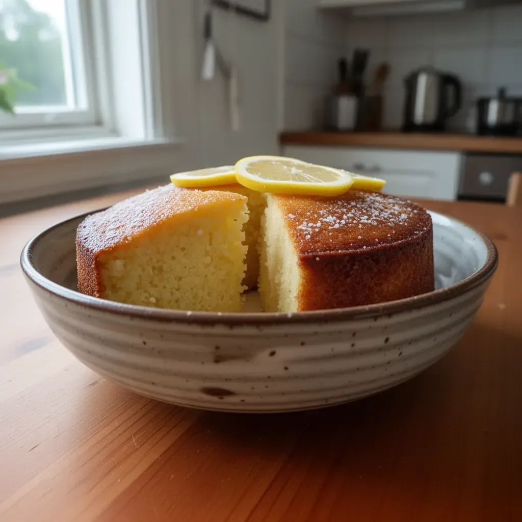 Ljuvlig citronkaka med glasyr, perfekt för fika