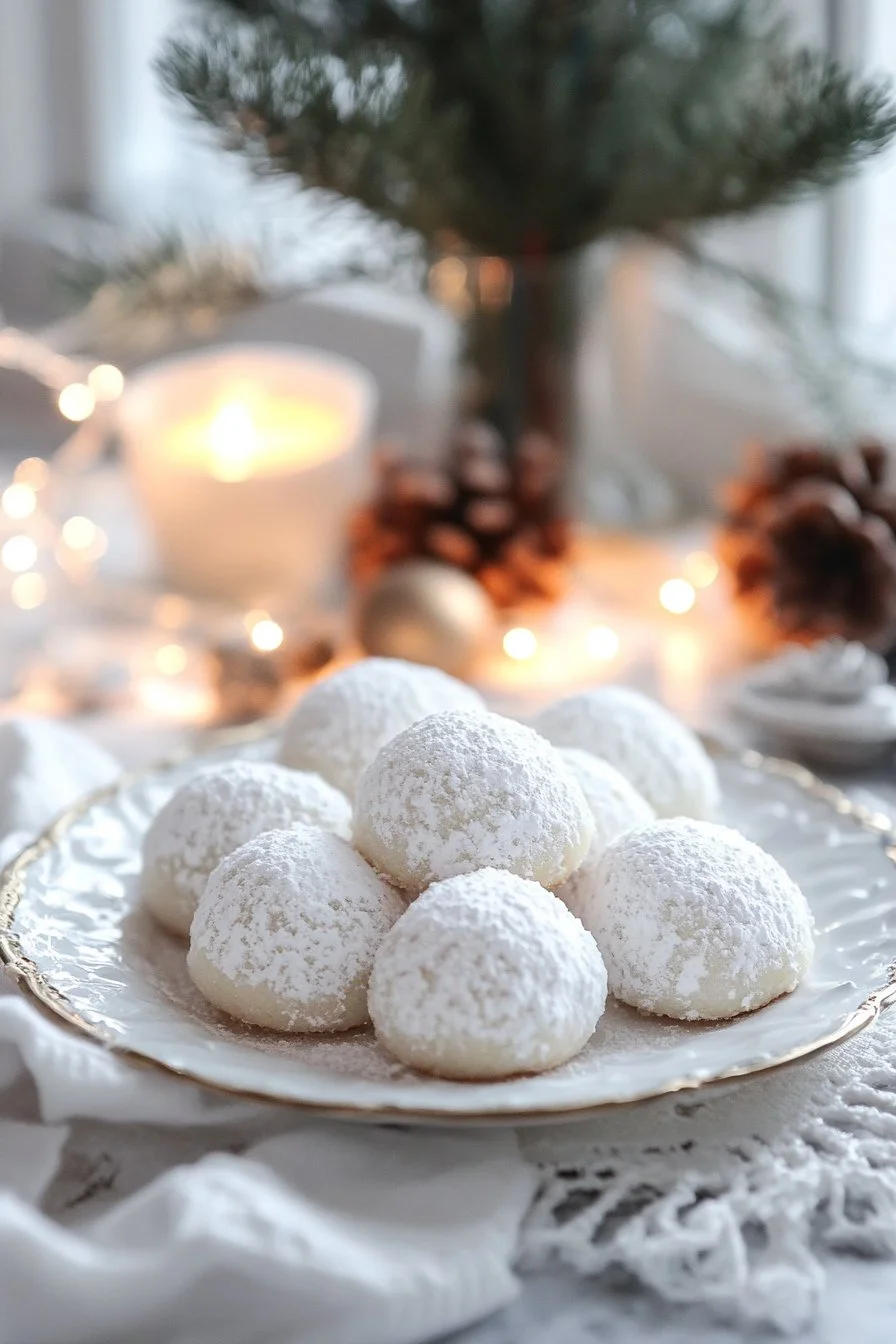 Citronkräm Snöbollskakor