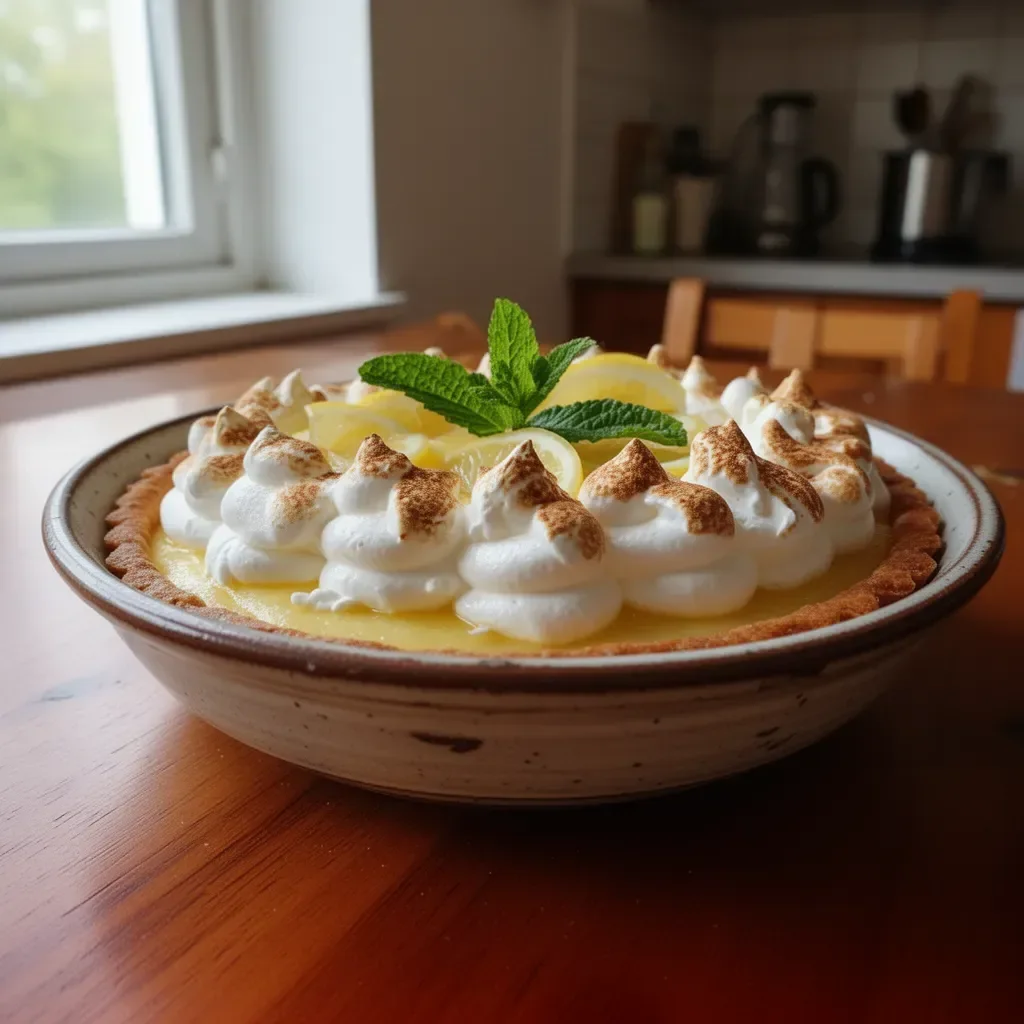 Recept på italiensk citron- och mascarponetart med fräscha ingredienser